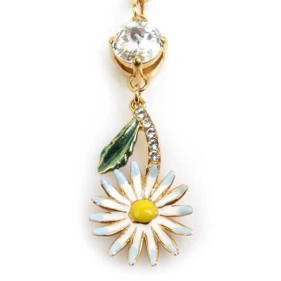 Auth MIUMIU Necklace Gold/Multicolor Metal